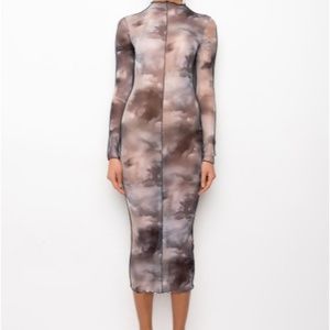 Akira Head in the Clouds mesh midi dress, size L